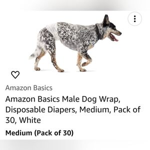 Dog Disposable Diaper M Quantity 30